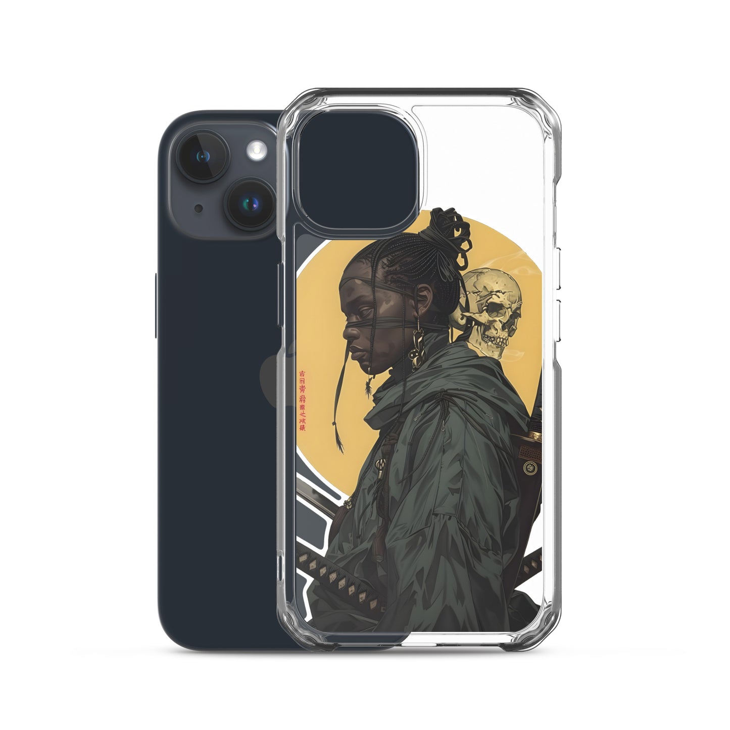 Warrior Skull Samurai | Clear iPhone Case