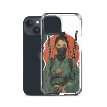 Lady Ronin Samurai | Clear iPhone Case