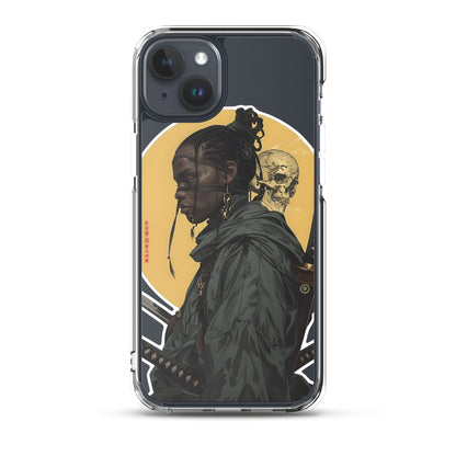 Warrior Skull Samurai | Clear iPhone Case