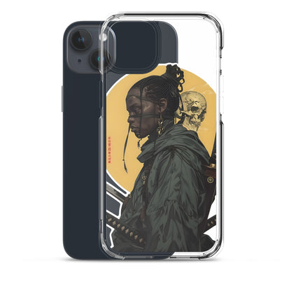 Warrior Skull Samurai | Clear iPhone Case