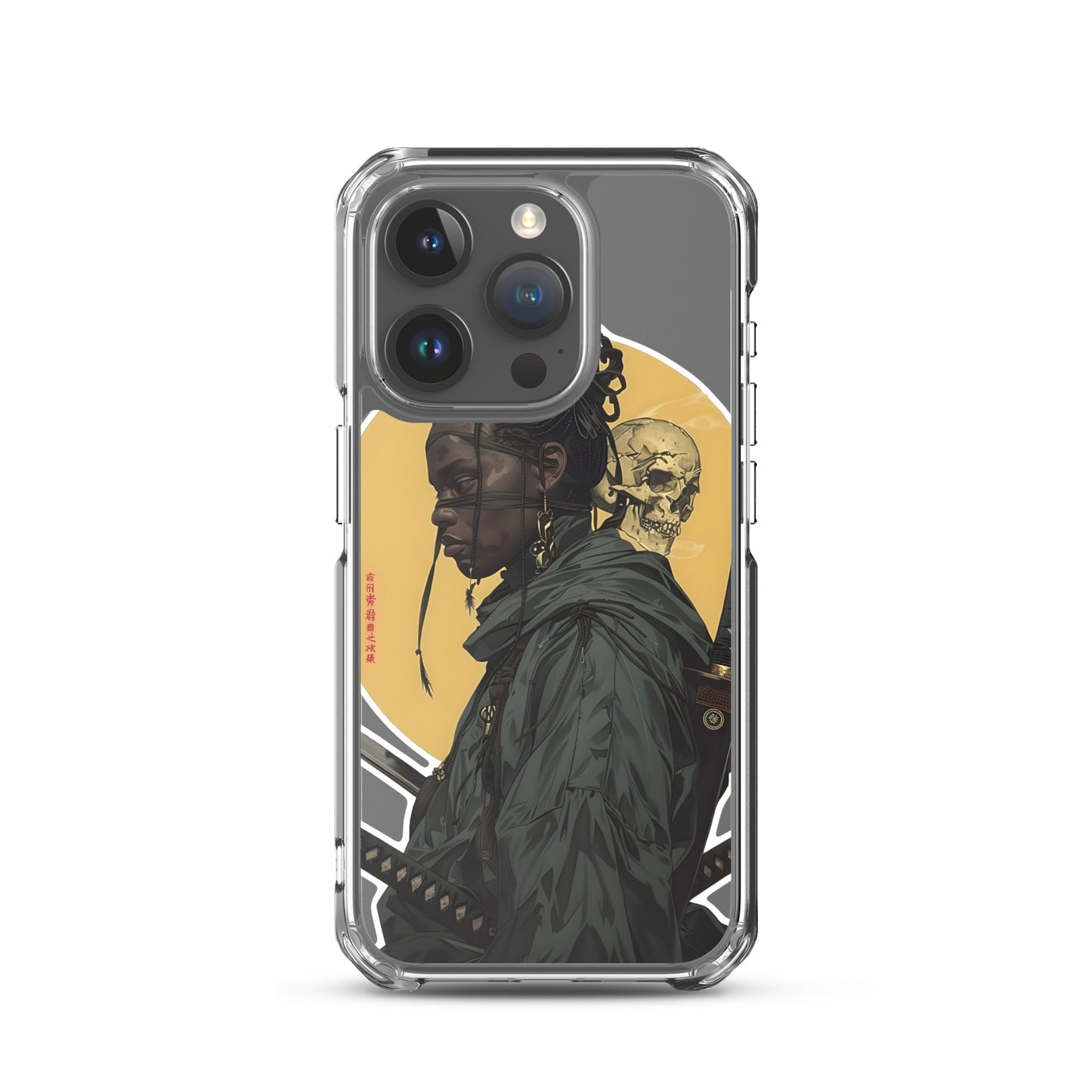 Warrior Skull Samurai | Clear iPhone Case