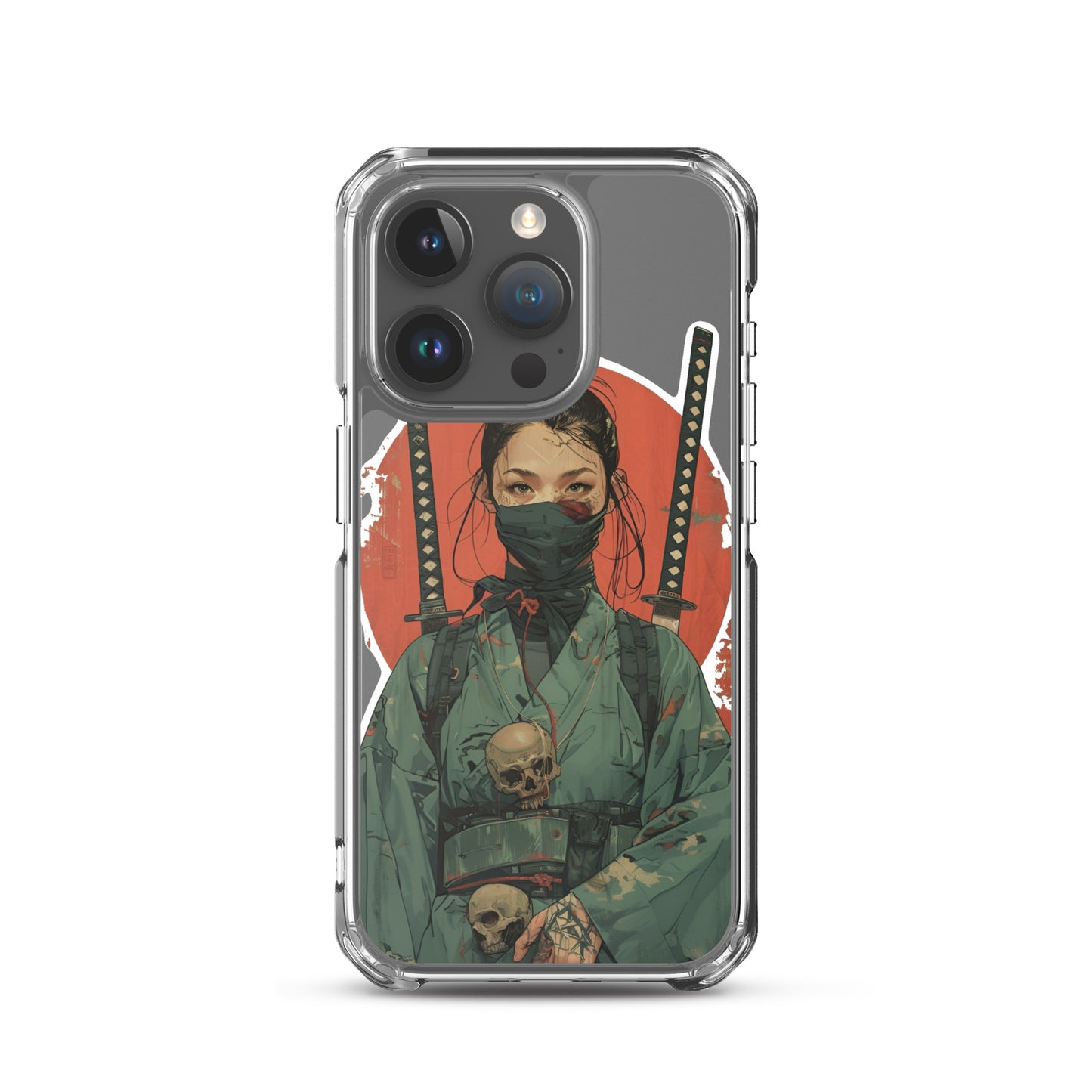 Lady Ronin Samurai | Clear iPhone Case