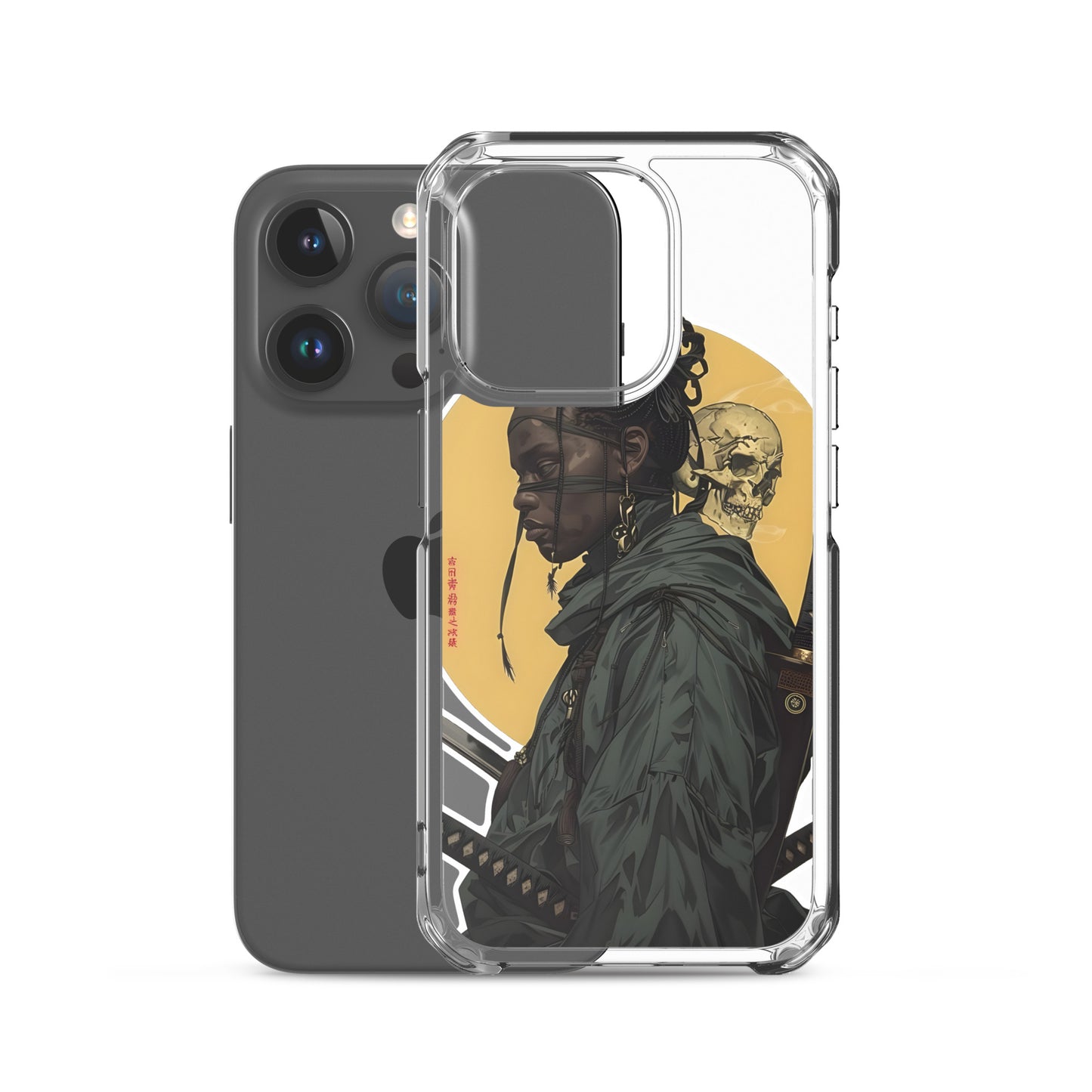 Warrior Skull Samurai | Clear iPhone Case