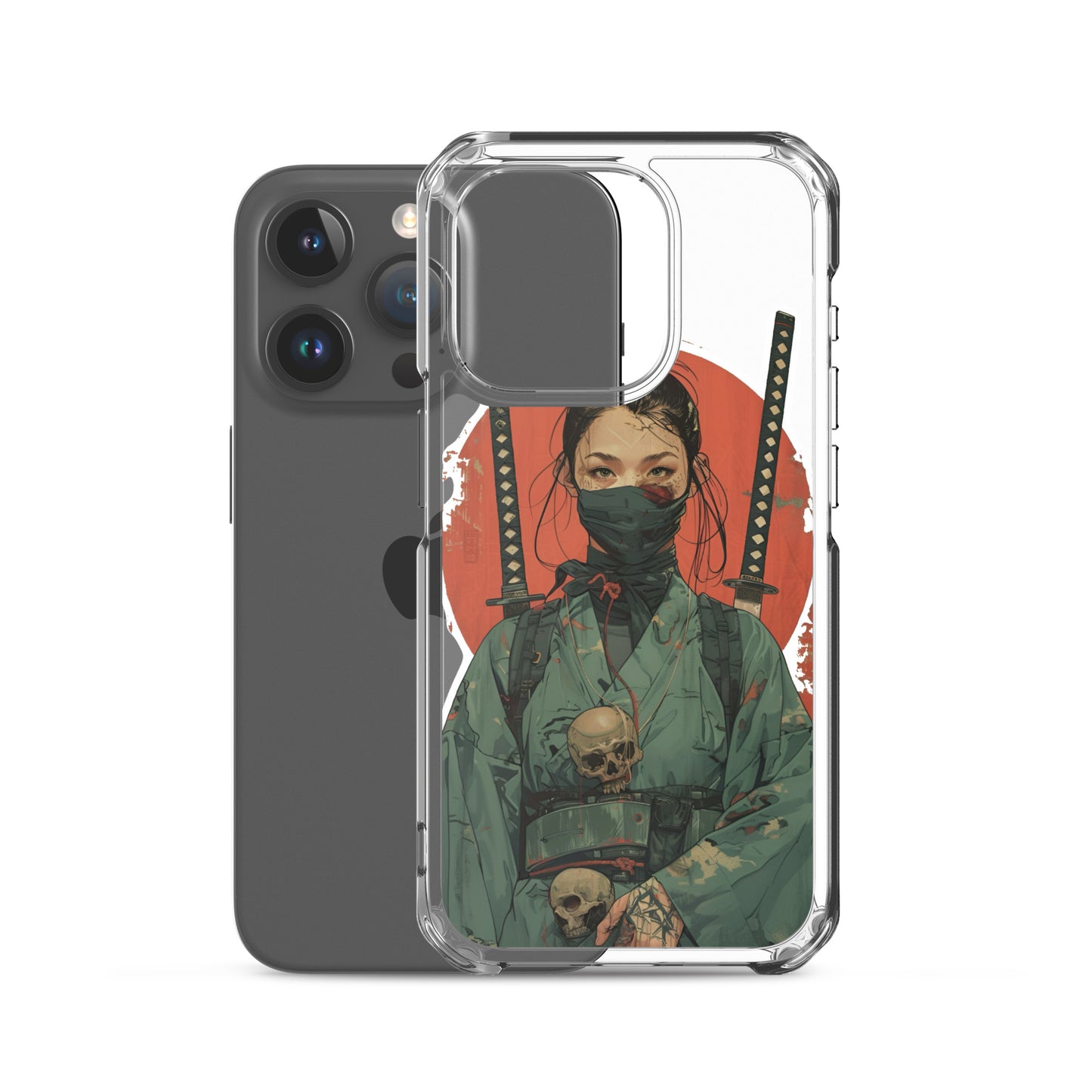 Lady Ronin Samurai | Clear iPhone Case