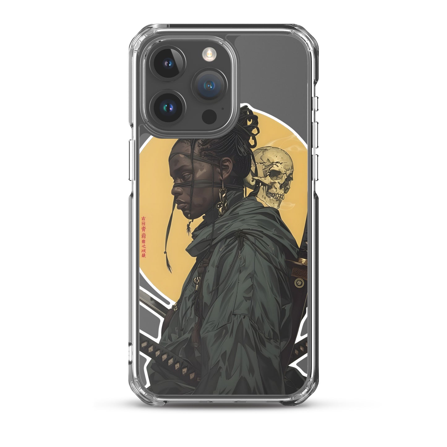 Warrior Skull Samurai | Clear iPhone Case