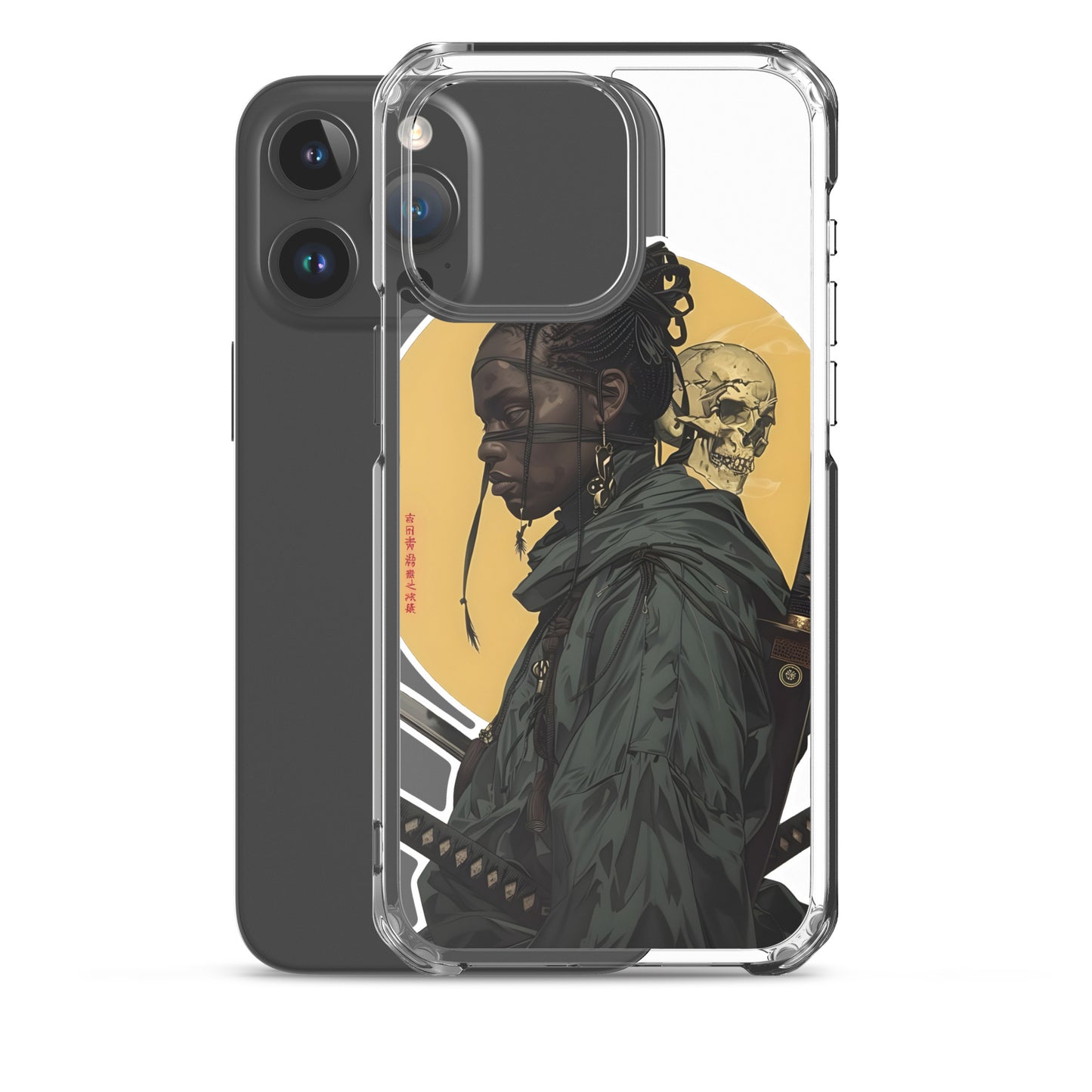 Warrior Skull Samurai | Clear iPhone Case