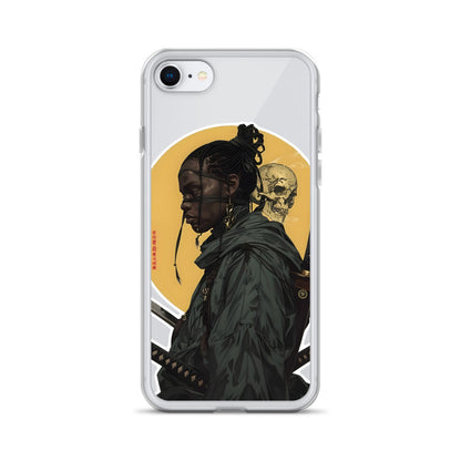 Warrior Skull Samurai | Clear iPhone Case