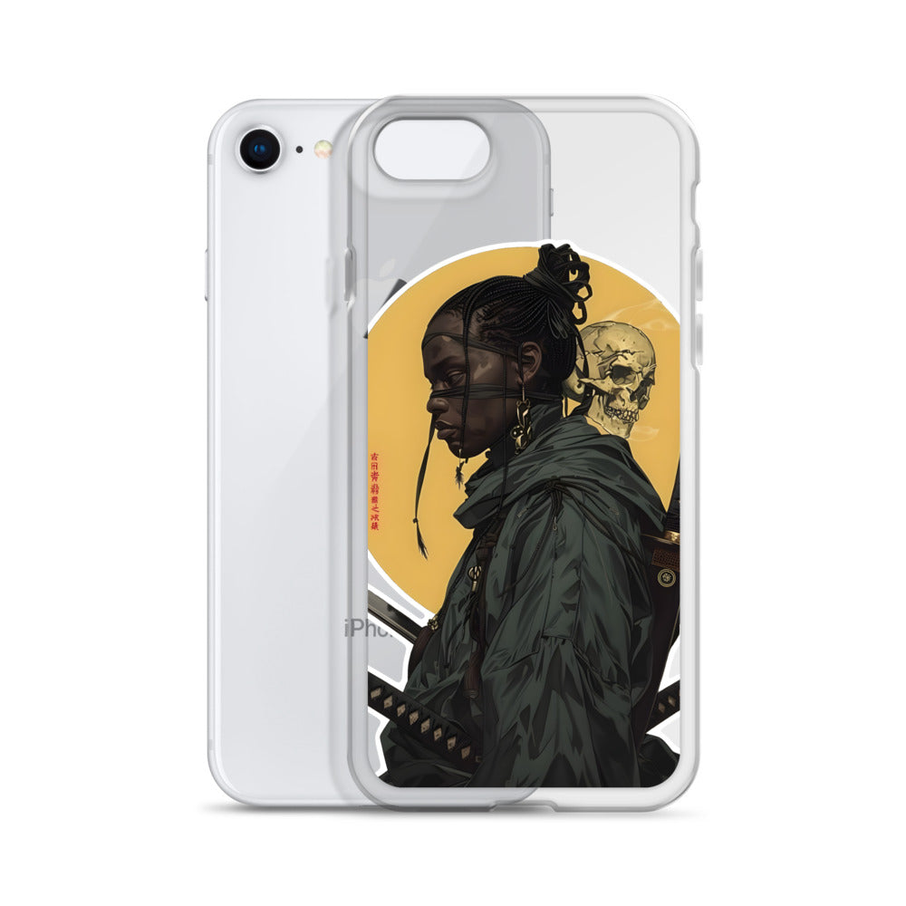 Warrior Skull Samurai | Clear iPhone Case