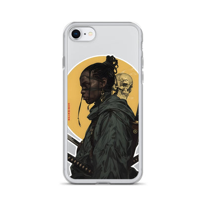 Warrior Skull Samurai | Clear iPhone Case