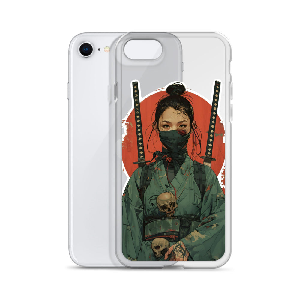 Lady Ronin Samurai | Clear iPhone Case