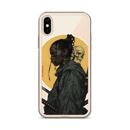 Warrior Skull Samurai | Clear iPhone Case