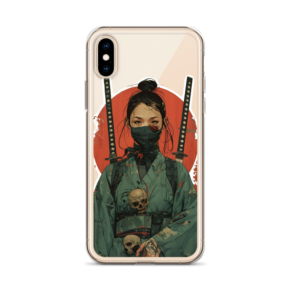 Lady Ronin Samurai | Clear iPhone Case