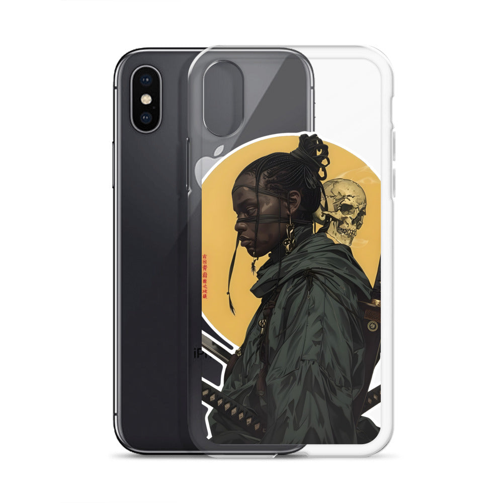 Warrior Skull Samurai | Clear iPhone Case