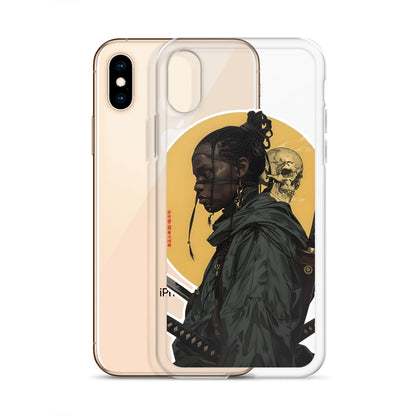 Warrior Skull Samurai | Clear iPhone Case