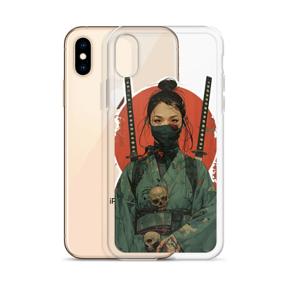 Lady Ronin Samurai | Clear iPhone Case