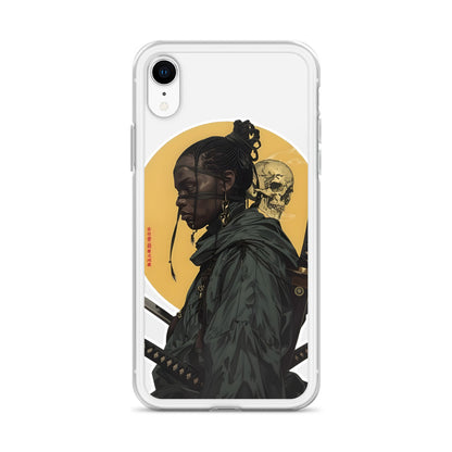 Warrior Skull Samurai | Clear iPhone Case