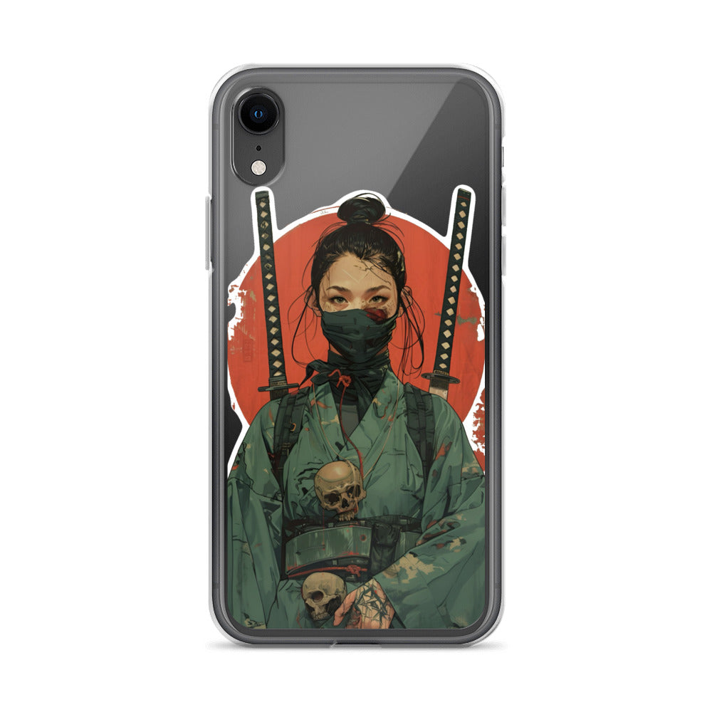 Lady Ronin Samurai | Clear iPhone Case