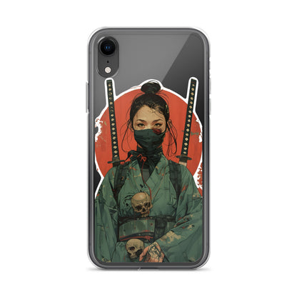 Lady Ronin Samurai | Clear iPhone Case