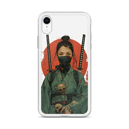 Lady Ronin Samurai | Clear iPhone Case