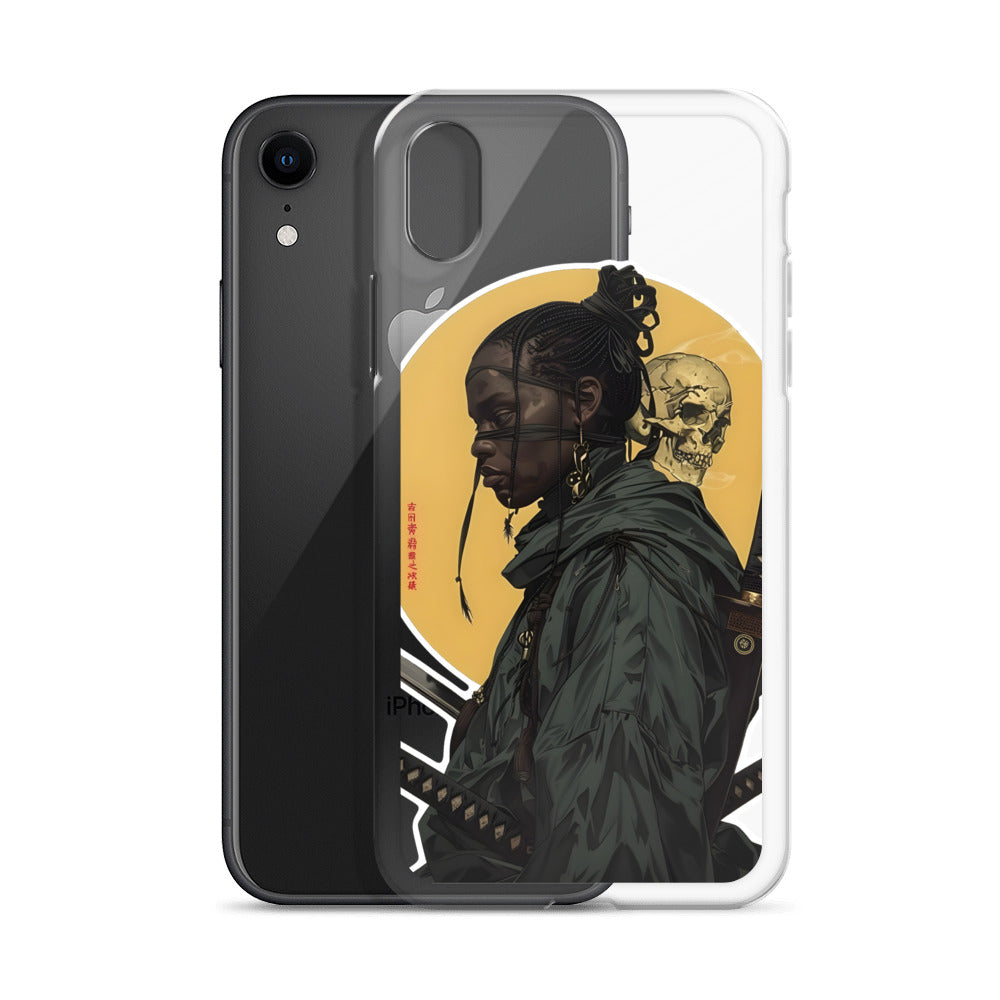 Warrior Skull Samurai | Clear iPhone Case