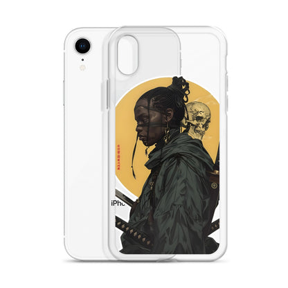 Warrior Skull Samurai | Clear iPhone Case