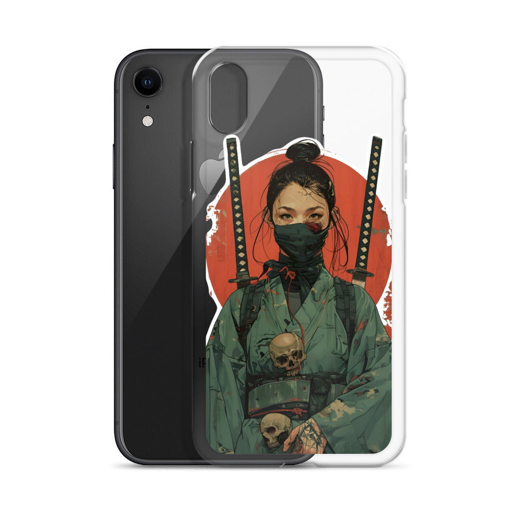 Lady Ronin Samurai | Clear iPhone Case