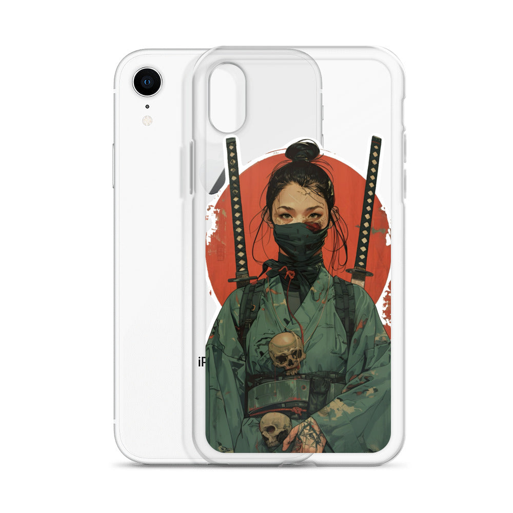 Lady Ronin Samurai | Clear iPhone Case