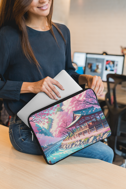 Serenity Sakura Temple | Laptop Sleeve