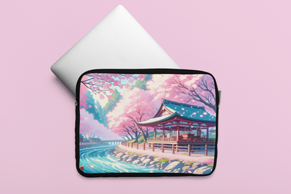 Serenity Sakura Temple | Laptop Sleeve