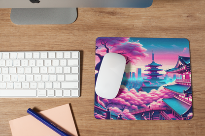 Neo-Tokyo Sakura Temple | Mousepad