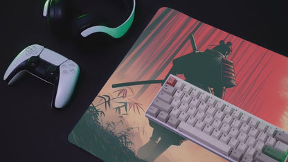 Samurai's Twilight Stand | XL Desk Mat