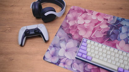 Hydrangea Blossom Haven | XL Deskmat