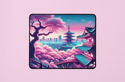 Neo-Tokyo Sakura Temple | Mousepad